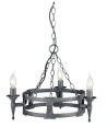 Elstead Lighting Interior Pendant SAXON 3x60W E14 SAX3 BLK/SIL.