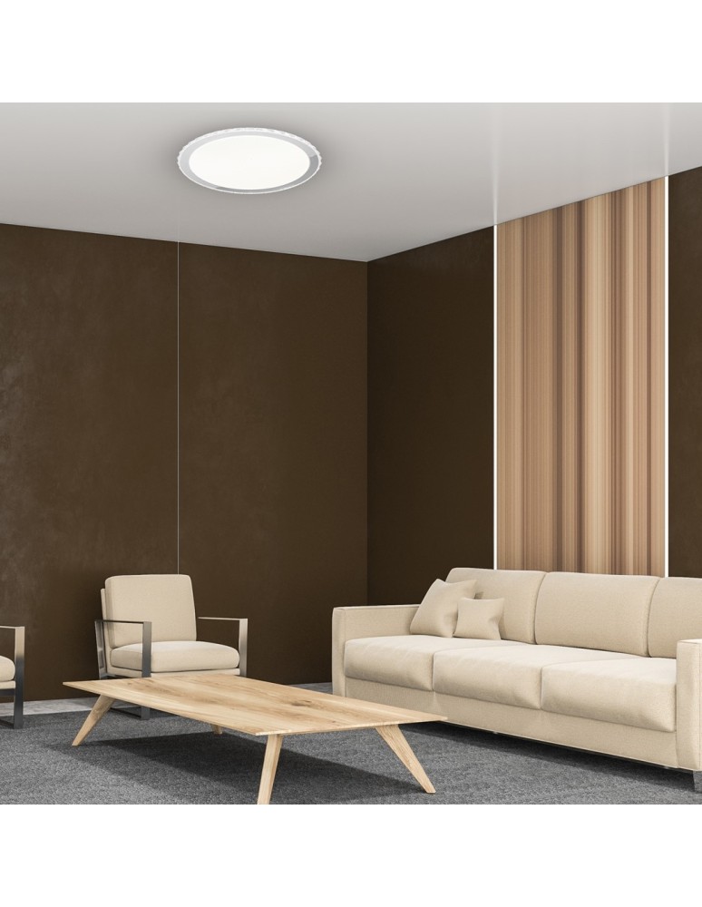 Plafonds with remote control - Milagro Plafon LAYLA 66W LED Ø500mm Dimmable+ Remote Control ML4222 - product kolory-swiatla.pl 6