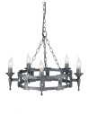 Elstead Lighting Interior Pendant SAXON 5x60W E14 SAX5 BLK/SIL.