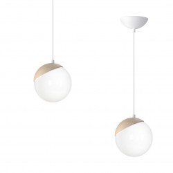 Milagro Lampa wisząca SFERA WOOD 1xE14 MLP5424