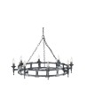 Elstead Lighting Interior Wisząca SAXON 8x60W E14 SAX8 BLK/SIL