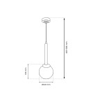 Pendant lamps - Milagro PARMA 1xE14 pendant lamp MLP4820 - product 5