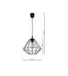Milagro Lampa wisząca COLIN BLACK 1xE27 MLP4789
