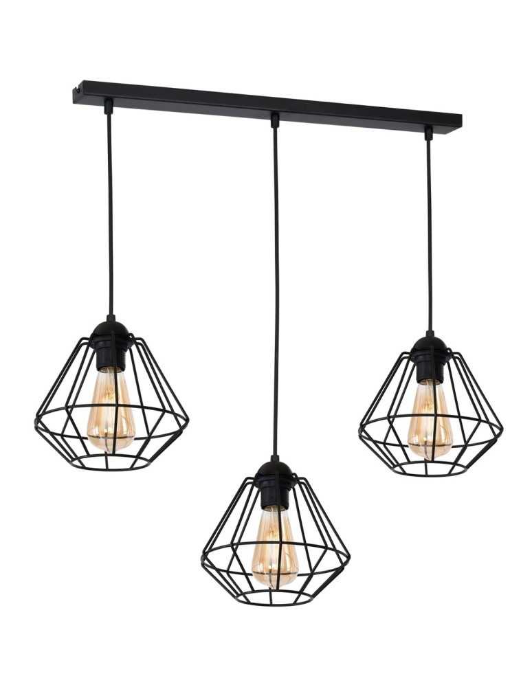 Milagro Lampa wisząca COLIN BLACK 3xE27 MLP4790