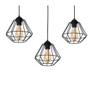Milagro Lampa wisząca COLIN BLACK 3xE27 MLP4790