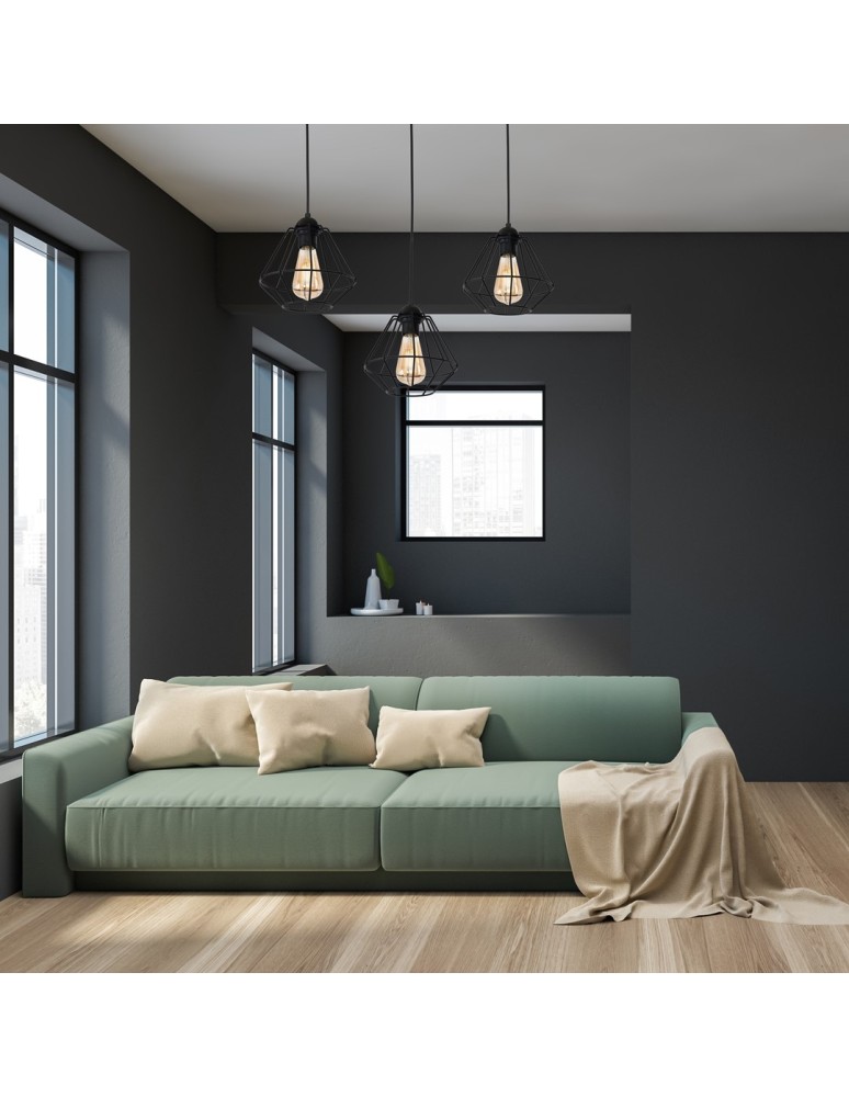 Milagro Lampa wisząca COLIN BLACK 3xE27 MLP4790