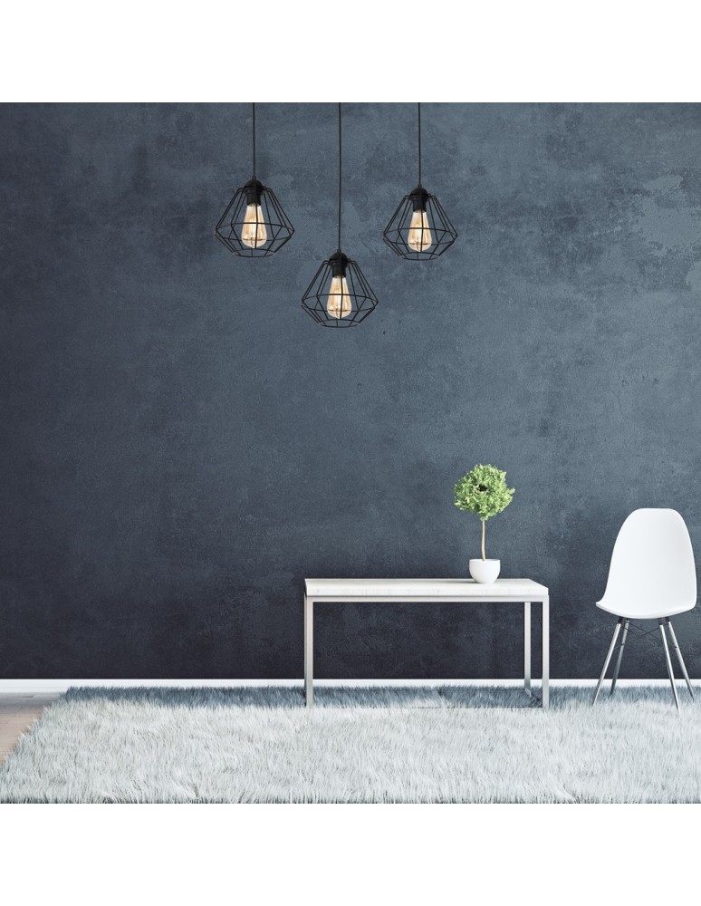 Milagro Lampa wisząca COLIN BLACK 3xE27 MLP4790