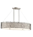 Pendant lamps - Kichler CORAL OVAL 4x100W E27 Silver KL/SILCORAL/ISLE Pendant. - product 1