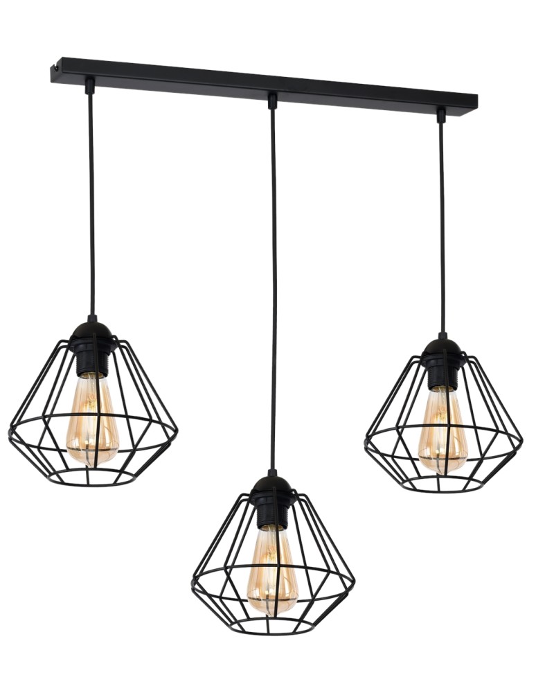 Milagro Lampa wisząca COLIN BLACK 3xE27 MLP4790