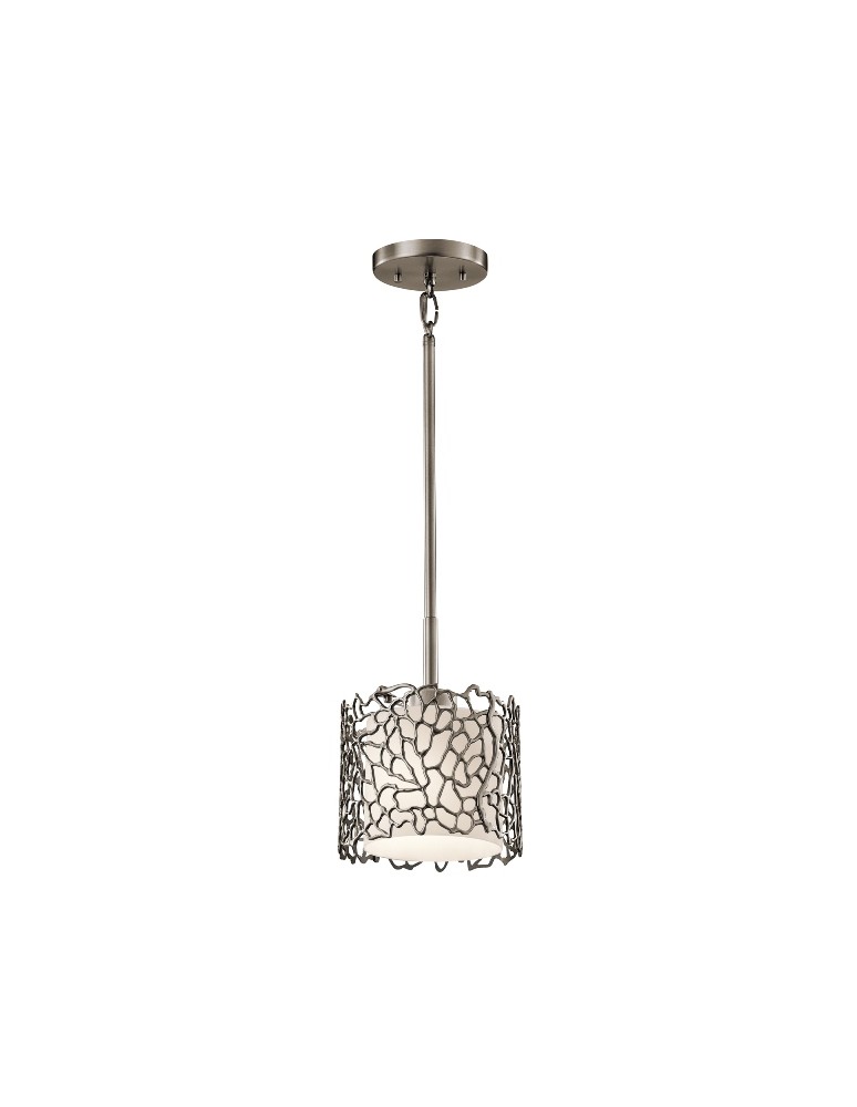 Pendant lamps - Kichler CORAL 1x100W E27 Silver KL/SILCORAL/MP Pendant. - product kolory-swiatla.pl 1