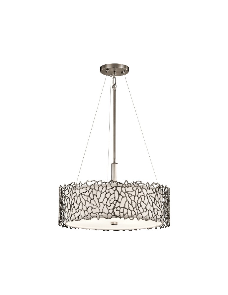 Pendant lamps - Kichler CORAL 3x100W E27 Silver KL/SILCORAL/P/A Pendant. - product kolory-swiatla.pl 1