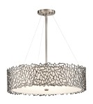 Pendant lamps - Kichler CORAL 4x100W E27 Silver KL/SILCORAL/P/B Pendant. - product 1