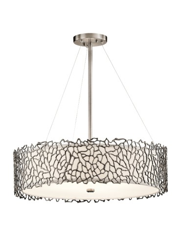 Kichler CORAL 4x100W E27 Silver KL/SILCORAL/P/B Pendant.