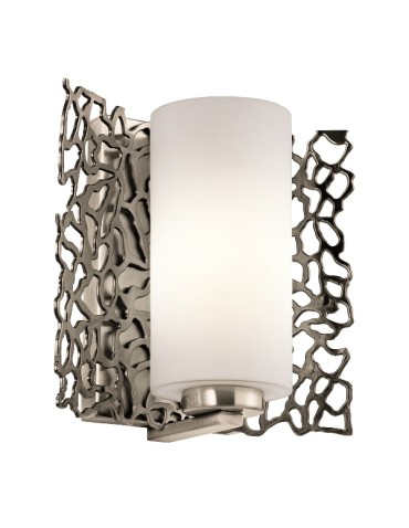 Kichler CORAL 1x100W E27 Silver KL/SILCORAL1 Wall lamp