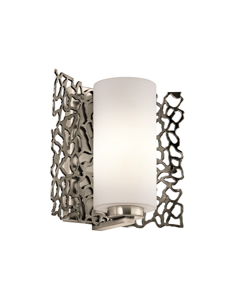 Wall lamps - Kichler CORAL 1x100W E27 Silver KL/SILCORAL1 Wall lamp - product kolory-swiatla.pl 1