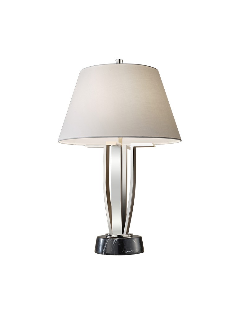 Table lamps with lampshade - Feiss SHORE 1x60W E27 FE/SilverSHORETL Table - product kolory-swiatla.pl 1