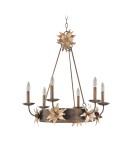 Rustic chandeliers - Elstead Lighting Flambeau Pendant SIMONE 6x60W E14 FB/SIMONE6 - product 1