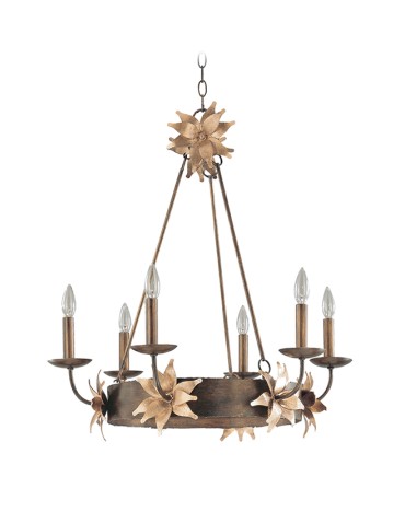 Elstead Lighting Flambeau Pendant SIMONE 6x60W E14 FB/SIMONE6