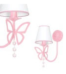 Children's wall lamps - Milagro Wall lamp CHARLOTTE PINK 1xE14 MLP4215 - product 1