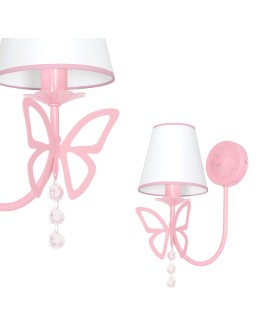 Milagro Wall lamp CHARLOTTE PINK 1xE14 MLP4215