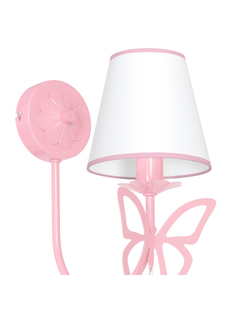 Children's wall lamps - Milagro Wall lamp CHARLOTTE PINK 1xE14 MLP4215 - product kolory-swiatla.pl 3