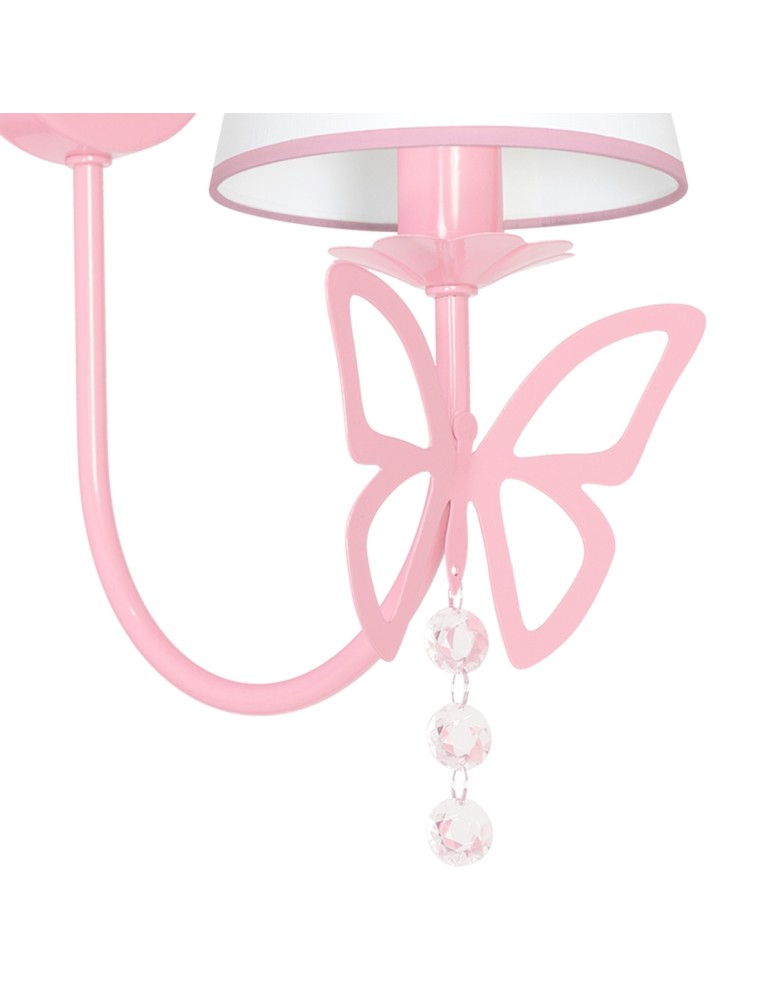 Children's wall lamps - Milagro Wall lamp CHARLOTTE PINK 1xE14 MLP4215 - product kolory-swiatla.pl 5