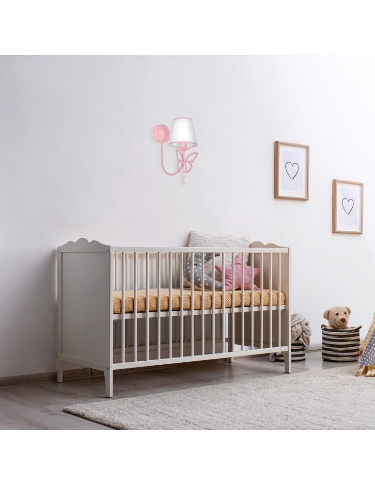 Children's wall lamps - Milagro Wall lamp CHARLOTTE PINK 1xE14 MLP4215 - product kolory-swiatla.pl 8