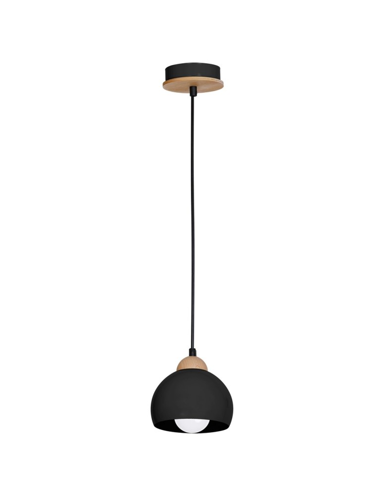 Pendant lamps - Milagro DAMA BLACK 1xE27 pendant lamp MLP6540 - product kolory-swiatla.pl 2