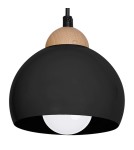 Pendant lamps - Milagro DAMA BLACK 1xE27 pendant lamp MLP6540 - product 5