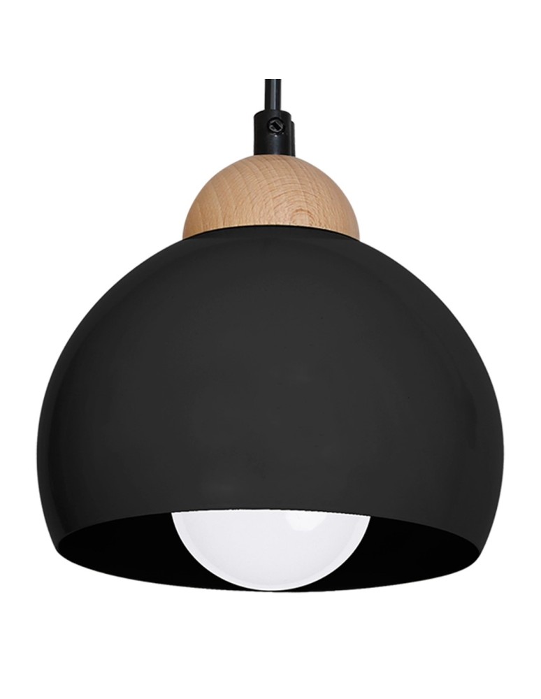 Pendant lamps - Milagro DAMA BLACK 1xE27 pendant lamp MLP6540 - product kolory-swiatla.pl 5
