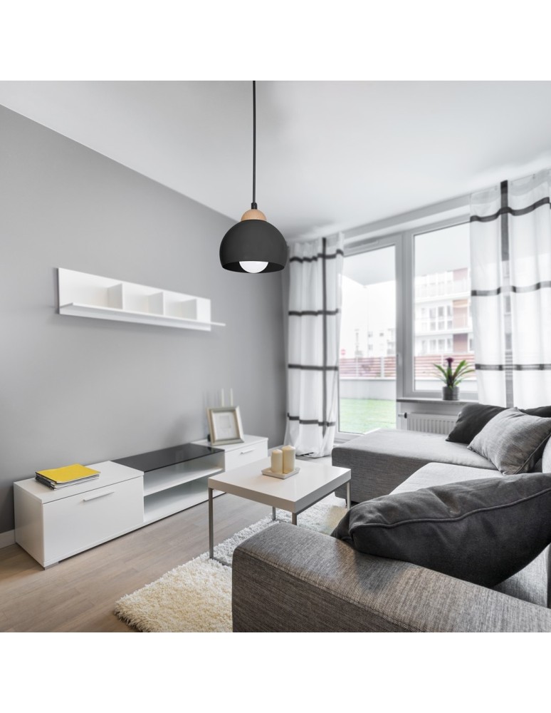 Milagro Lampa wisząca DAMA BLACK 1xE27 MLP6540