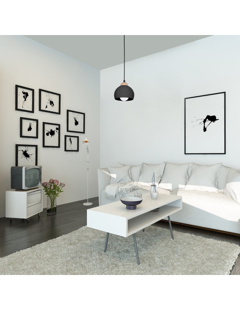 Pendant lamps - Milagro DAMA BLACK 1xE27 pendant lamp MLP6540 - product kolory-swiatla.pl 7