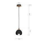 Milagro Lampa wisząca DAMA BLACK 1xE27 MLP6540