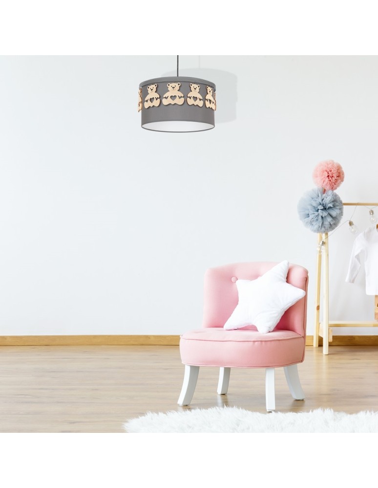 Children's pendant lamps - Milagro Hanging lamp MIŚ 1xE27 MLP4961 - product kolory-swiatla.pl 5