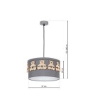 Children's pendant lamps - Milagro Hanging lamp MIŚ 1xE27 MLP4961 - product 7