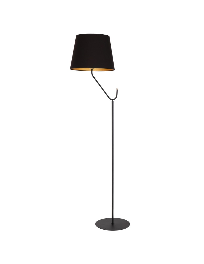 Floor lamps with lampshade - Milagro VICTORIA BLACK 1xE27 standing lamp MLP4915 - product kolory-swiatla.pl 1