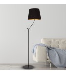 Floor lamps with lampshade - Milagro VICTORIA BLACK 1xE27 standing lamp MLP4915 - product 3