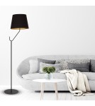 Floor lamps with lampshade - Milagro VICTORIA BLACK 1xE27 standing lamp MLP4915 - product 5