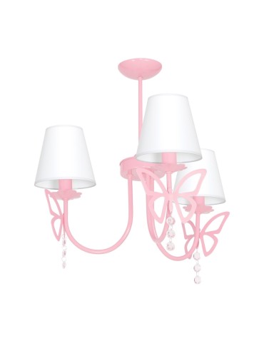 Milagro Chandelier CHARLOTTE PINK 3xE14 MLP4216
