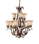 Chandeliers - Feiss SONOMA VALLEY 9x60W E27 FE/SONOMAVAL9 Pendant. - product 1