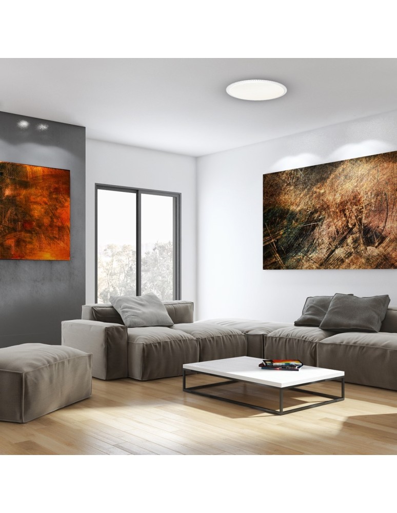 Plafonds with remote control - Milagro Plafon CRUZ 40W LED Ø400mm Dimmable+ Remote Control ML4219 - product kolory-swiatla.pl 4