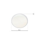 Plafonds with remote control - Milagro Plafon CRUZ 40W LED Ø400mm Dimmable+ Remote Control ML4219 - product 8