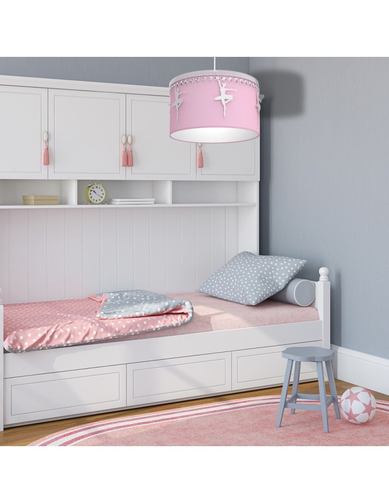 Children's pendant lamps - Milagro BALETNICA PINK 1XE27 pendant lamp MLP4974 - product kolory-swiatla.pl 6