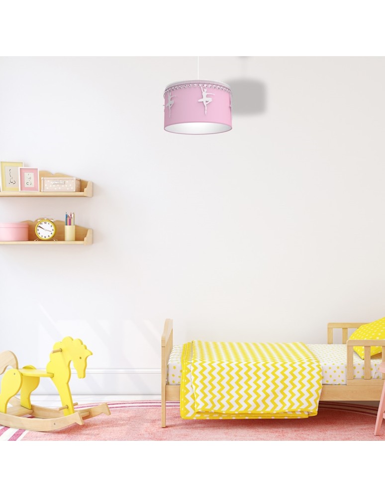 Children's pendant lamps - Milagro BALETNICA PINK 1XE27 pendant lamp MLP4974 - product kolory-swiatla.pl 7