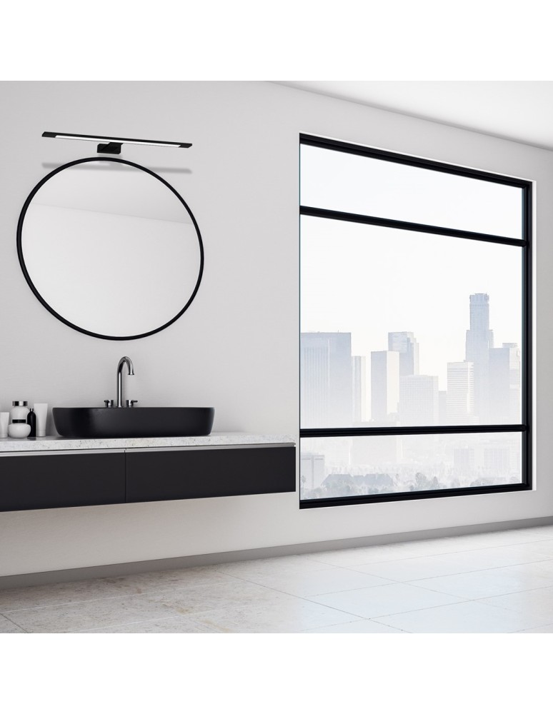 Bathroom wall lamps - Milagro SHINE BLACK 60cm 12W LED wall lamp ML5570 - product kolory-swiatla.pl 3