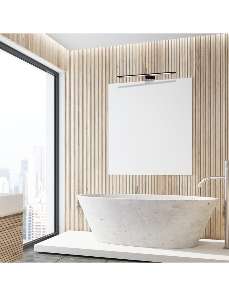 Bathroom wall lamps - Milagro SHINE BLACK 60cm 12W LED wall lamp ML5570 - product kolory-swiatla.pl 6