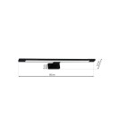 Bathroom wall lamps - Milagro SHINE BLACK 60cm 12W LED wall lamp ML5570 - product 7