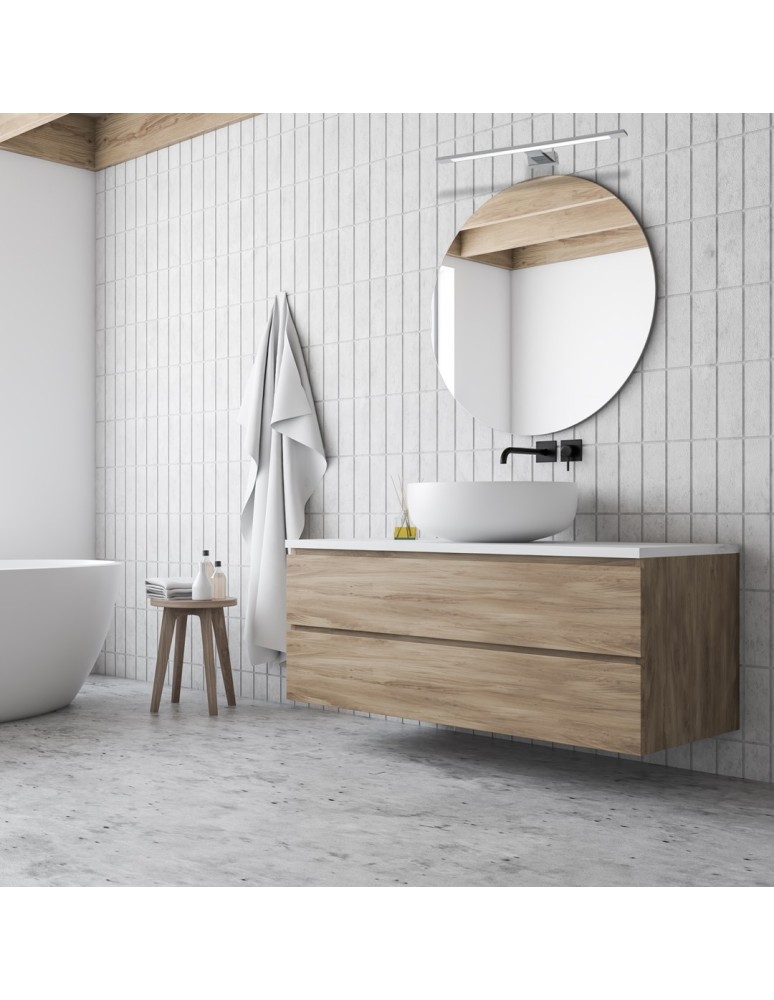 Bathroom wall lamps - Milagro SHINE CHROME 60cm 12W LED wall lamp ML5569 - product kolory-swiatla.pl 4