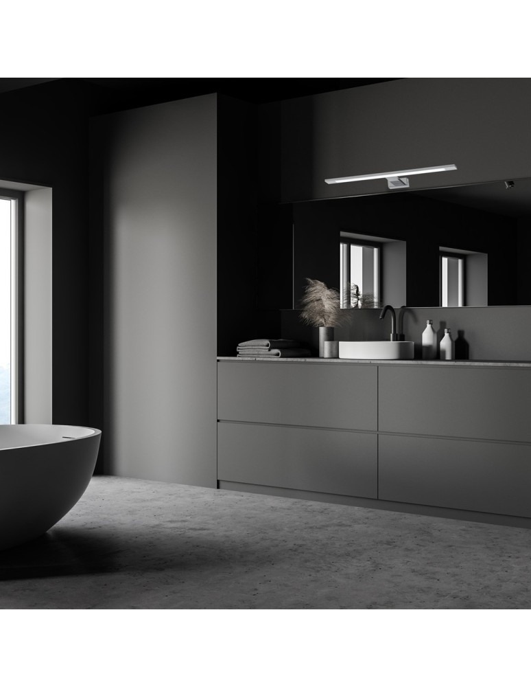 Bathroom wall lamps - Milagro SHINE CHROME 60cm 12W LED wall lamp ML5569 - product kolory-swiatla.pl 5