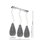 Pendant lamps - Milagro PETRA 3xE27 pendant lamp ML5481 - product 7